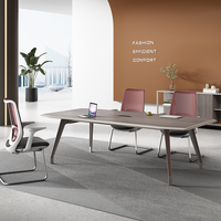 2025 nouveauté Table de conférence en bois contemporaine élégante pour réunions élégantes négociations meubles de bureau