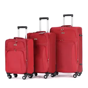 Nhà Máy ODM/OEM 3 pcs mềm Side vải du lịch cổ điển hành lý Vali maletas de viaje Bộ