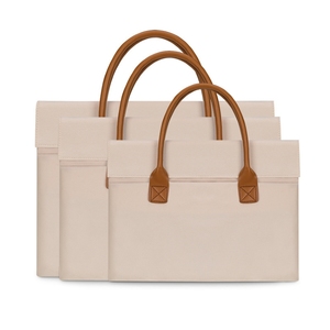 Housse d'ordinateur portable personnalisée avec logo et taille sur mesure, en cuir, avec poignée, pour une organisation professionnelle optimale - Product Image 1