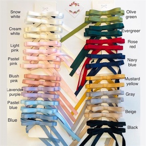 กิ๊บติดผมซาตินด้านสำหรับสาวๆ2ชิ้น/คู่กิ๊บติด<span class=keywords><strong>ผม</strong></span>ทรงหางปลาหางยาวเครื่องประดับ<span class=keywords><strong>ผม</strong></span>สวยสวย - Product Image 4