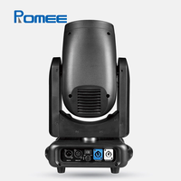 Mini projecteur à tête mobile 230W/295W DMX512 avec anneau de pixels RGB et effet de poursuite pour DJ, club, fête, événement, spectacle, scène
