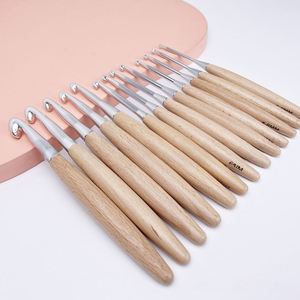 Handmade DIY Weaving Tool Multi Specification Wooden Handle <b>Crochet</b> <b>Hook</b> Portable 3mm Knitting Needles for Fashion Knitting - Product Image 1
