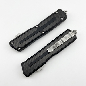Cuchillo de Camping Micro Tech Beetle Edición Aluminio, Herramienta EDC de Bolsillo de Alta Calidad, Acero Inoxidable, Mango de Aluminio OEM - Product Image 4
