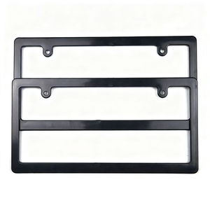 Cadre <span class=keywords><strong>de</strong></span> plaque d'immatriculation <span class=keywords><strong>de</strong></span> <span class=keywords><strong>voiture</strong></span> Longyang Business Style 125g léger en plastique ABS, ajustement universel pour plaque japonaise avant/arrière - Product Image 1