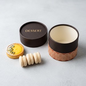 Luxury Rigid Cardboard Round Tube <b>Box</b> for Gourmet Macaron Pastry Dessert Packaging Custom Logo Wholesale - Product Image 2