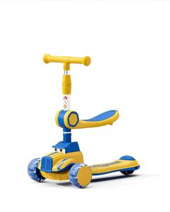 Roller für Kinder von <span class=keywords><strong>1</strong></span>-6 Jahren, 3-in-<span class=keywords><strong>1</strong></span> Faltbarer Sitz-zu-Steh-Roller, Baby-Gleiter-Spielzeug für Jungen und Mädchen - Product Image 2