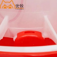 Vente d'usine Youmu : Mangeoire et abreuvoir automatiques portables en plastique PP pour volailles, équipement d'élevage pour poulets