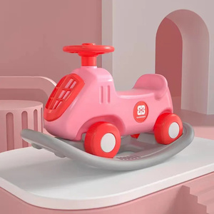 Großhandels preis Outdoor Kinder Plastiks pielzeug Walk Learning Custom Dog Rider Schaukel pferd Ride On Cars For Baby - Product Image 5