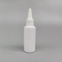 8Oz 16 Ounce Twist Top Transparent Blanc Bouteille à presser pour l'huile de cheveux