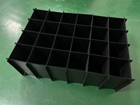 Boîte de séparation creuse en coroplast, boîte d'emballage pour vin en plastique PP ondulé robuste, boîtes de prélèvement, coroplast personnalisé, corflute