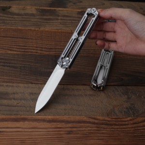 <strong>Butterfly</strong> <strong>Trainer</strong> <strong>Knife</strong> 420 Sharp Blade DIY Multi-Functional Folding Practice Camping Utility <strong>Knife</strong> - Product Image 6