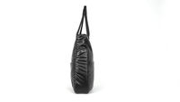 TINYAT Sac fourre-tout femme léger et moelleux Sac fourre-tout Sac bandoulière Voyage Travail Sac à main Noir Sacs à main pour femmes