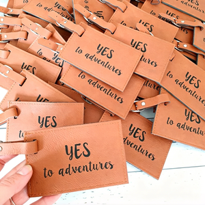 Étiquette à bagages personnalisée - Étiquettes à bagages en cuir - Logo d'entreprise - Cadeaux d'entreprise - Étiquettes pour sacs de voyage d'affaires - Product Image 6