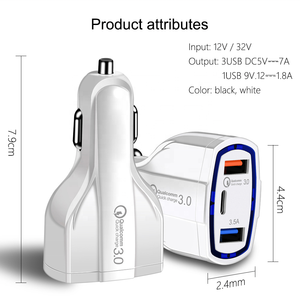 Accessoires pour téléphones mobiles CE ROHS <span class=keywords><strong>Chargeur</strong></span> de voiture double USB QC3.0 Charge rapide <span class=keywords><strong>Chargeur</strong></span> de véhicule Type-C <span class=keywords><strong>Chargeur</strong></span> de voiture double port 3.5A Nouveau - Product Image 5