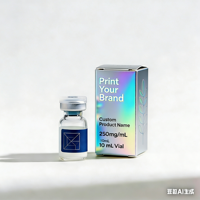 Emballage de flacons personnalisés de marque 3 ml, 5 ml, 10 ml, 1 paquet de flacons de 3 ml, boîte holographique avec étiquettes, plateau en plastique pour contenir les flacons