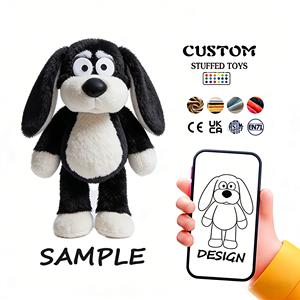 Vendita Diretta dalla Fabbrica di Gatti di Peluche Bianchi Personalizzati di Alta Qualità con Tecnica di Ricamo, Giocattolo Morbido in Tessuto Personalizzato - Product Image 2