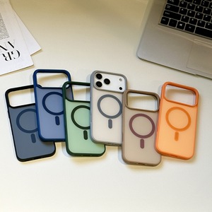 Funda Acrílica Mate de Color en Contraste para <span class=keywords><strong>iPhone</strong></span> <span class=keywords><strong>11</strong></span> <span class=keywords><strong>Pro</strong></span> Max, Empaque al por Mayor para Fundas de Teléfono, Magnética para <span class=keywords><strong>iPhone</strong></span> 17, Antigolpes - Product Image 4