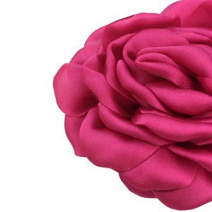 Accessori decorativi per capelli e cappelli da 9cm in <span class=keywords><strong>raso</strong></span> con bordo bruciato rosa con <span class=keywords><strong>fiori</strong></span> e piante - Product Image 2