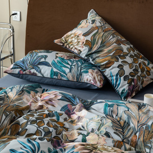 Luxe coton 4 pièces ensemble roseau algues peinture à l'huile monde <span class=keywords><strong>sous</strong></span>-marin roi drap de lit housse de couette housse de couette pour la maison et l'hôtel - Product Image 4