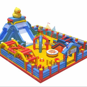 Aufblasbarer Trampolinpark für den Außenbereich, Große Aufblasbare Hüpfburg mit Gebläse, Individuelle Anfertigung ab Werk - Product Image 1