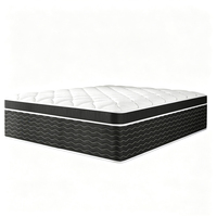Matelas hybride orthopédique à ressorts ensachés, fermeté moyenne, ressorts ensachés individuels avec housse en tissu tricoté, soulagement de la pression, en boîte
