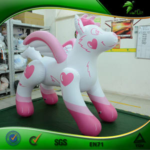 HongYi Dễ Thương Tùy Chỉnh Inflatable Hồng Bay Wolf Phim Inflatable Nhân Vật Bóng - Product Image 3