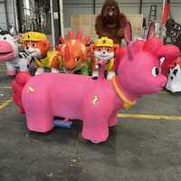 Animiertes Rosa Pony Elektrisches Reitspielzeug mit Fernbedienung, Musik & Lichtern für Kinder - Für Innen- und Außenbereich, Einkaufszentren & Schulen