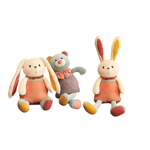 Peluche all'ingrosso a forma di coniglio e orso, personalizzabile, in cotone PP, simpatico peluche a forma di coniglio e orso dei <span class=keywords><strong>cartoni</strong></span> <span class=keywords><strong>animati</strong></span> - Product Image 6