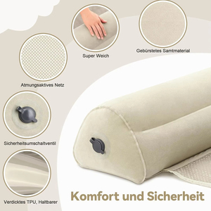 Bơm Hơi Di Động Đường Sắt Cho Trẻ Em Bé Crib Bumper Set Giường Đường Sắt Bảo Vệ Trẻ Mới Biết Đi Du Lịch Xe Giường Bumper TPU Với Bìa Cho Giường - Product Image 3