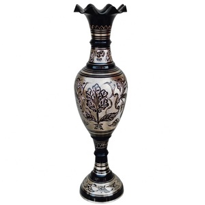 Florero de diseño antiguo para escritorio, contenedor de flores decorativas de metal, superventas, para la India - Product Image 3