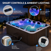 Baignoires Spa de Luxe Extérieures pour 10 Personnes et Piscines de Massage – Vente Chaude pour Hôtels, Jardins, Resorts et Villas (Fourniture en Gros)