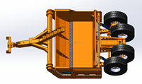 WISDOMBEIDOU 12PW-380Q Tracteur agricole monté sur chenilles de 3,8 mètres à commande GPS, charrue à roues à 2 points pour le transport de terre, terres agricoles