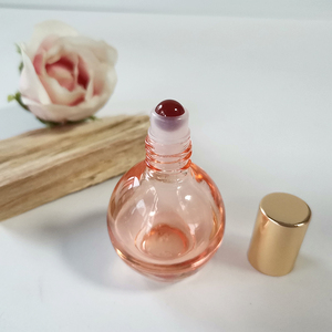 Bouteille à bille ronde en verre cristal de 10 ml, prête à être expédiée, en forme d'ampoule avec bille en pierre précieuse pour huiles parfumées - Product Image 6