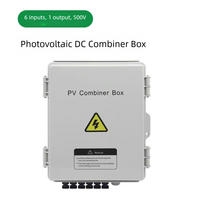 Interruptor de Aislamiento Fotovoltaico CC 4P 32A DC500V, Caja Combinadora Solar, Interruptor de Conversión, Gabinete Eléctrico Impermeable IP65