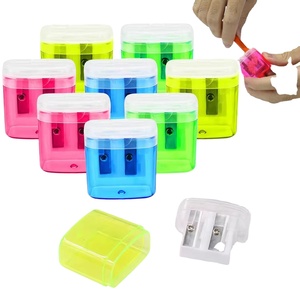 SHIRLEY YA SH040 <span class=keywords><strong>Taille</strong></span>-<span class=keywords><strong>crayon</strong></span> manuel portable en plastique à double trou pour enfants et étudiants, utilisation en classe - Product Image 1