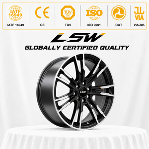 ล้อฟอร์จ LS8149 ขนาด 18x8.5 19x9.5 20x10 5x112 5x120 แบบสแต็กเกอร์ สีดำ ขอบเจียรลายแยก สำหรับ BMW Mercedes Benz - Product Image 3