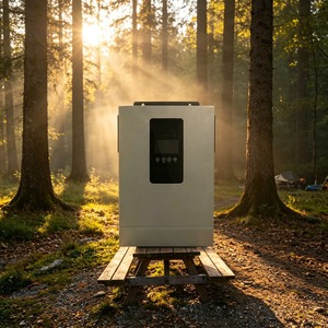 ระบบพลังงานแสงอาทิตย์แบบไฮบริดออฟกริด 1.2kW 2kW ได้รับการรับรองมาตรฐาน CE คลื่นไซน์บริสุทธิ์ พร้อมเครื่องชาร์จ MPPT และระบบจัดการแบตเตอรี่ (BMS) สำหรับระบบไฟฟ้าภายในบ้าน รุ่น SI100-12-1.2 SI100-12- - Product Image 1