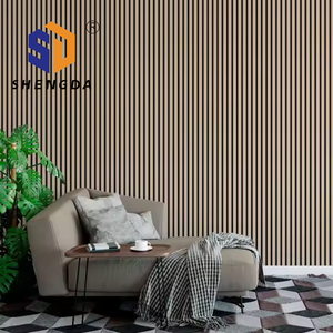 แผ่นไม้ระแนงไม้ติดผนังแผ่นไม้แผงอะคูสติกแผ่นไม้ดูดซับเสียงสำหรับสัตว์เลี้ยงแผ่นอะคูสติกแผ่นไม้ดูดซับเสียงสำหรับสัตว์เลี้ยง MDF - Product Image 5