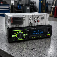Lecteur multimédia de voiture BT FM USB avec écran LCD, radio stéréo, amplificateur MP3, prise en charge du format audio WAV pour tableau de bord de véhicule