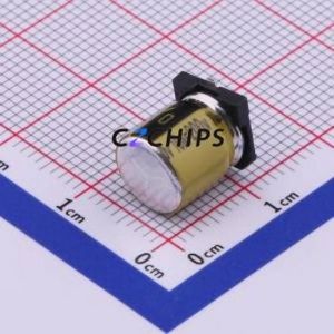 ตัวเก็บประจุอิเล็กโทรไลต์อะลูมิเนียมแบบ SMD รุ่น VKMD1002D100MV, ขนาด D8xL10 มม. 10uF 20% 200V 170mA-100kHz - Product Image 1