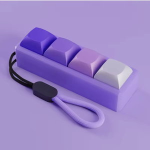 कस्टम लोगो कीबोर्ड कीबोर्ड के साथ कीचेन प्लास्टिक कीकैप बटन - Product Image 1