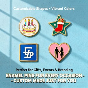 Pin de Solapa Personalizado con Diseño del Símbolo de Grecia, Sin Pedido Mínimo, Esmalte Suave, Metal Bañado en Oro - Product Image 5