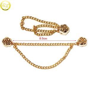 Ropa de alta calidad, ajustador de cadena de fijación de Metal, precio barato, Clips de sujeción para cintura, Color dorado, traje de baño, cadena magnética de Metal - Product Image 3