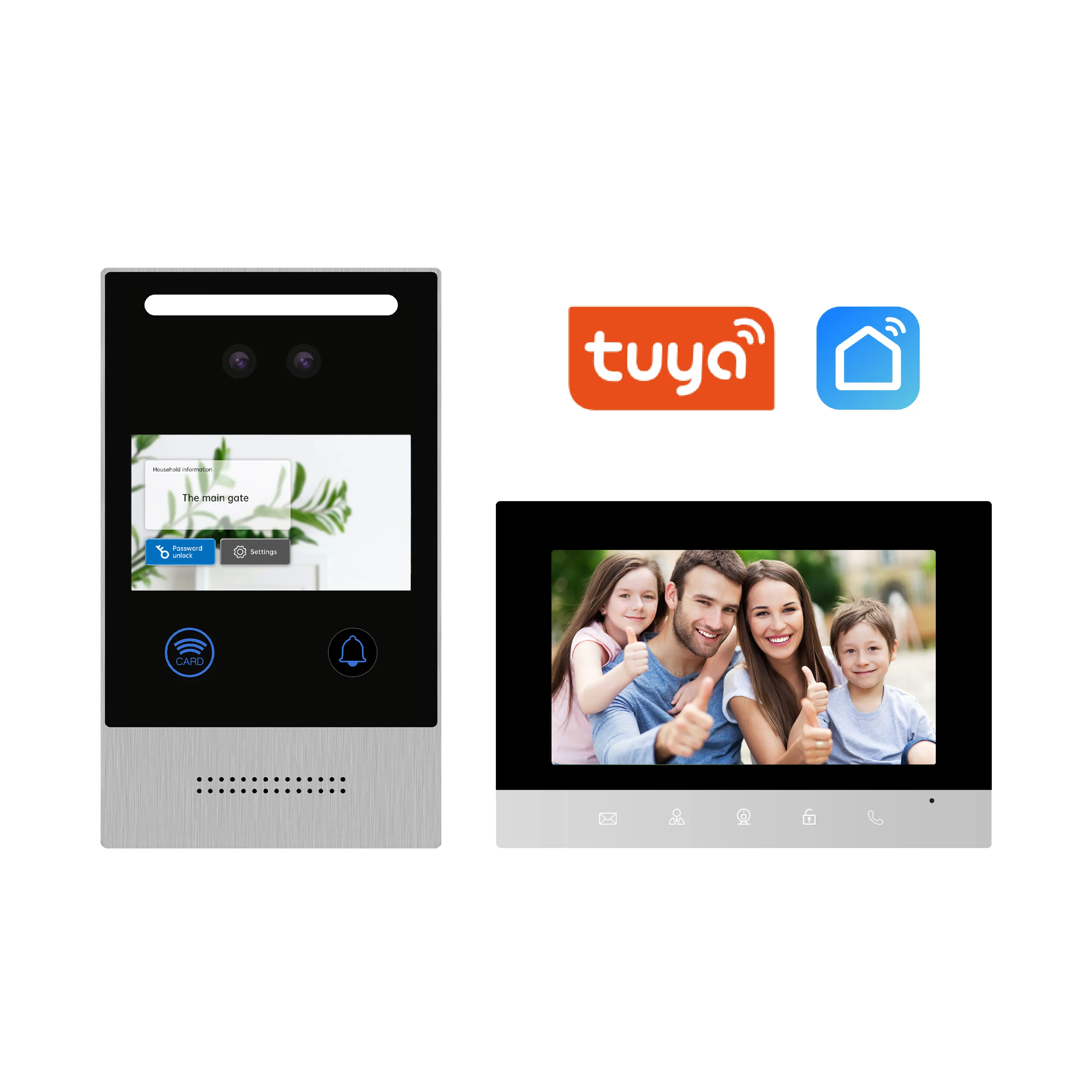 Smart Doorbell Tuya Video Door Phone Intercom Security Home Ring System