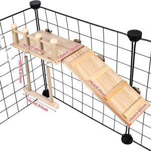Dayanıklı ahşap kuş Perches kafes oyuncaklar oyun platformu papağan spor egzersiz Parakeet kafes aksesuarları salıncak tırmanma merdiven standları - Product Image 3