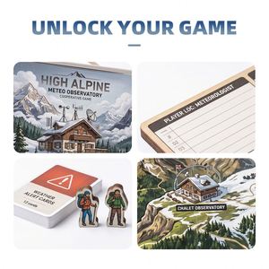 F Clamshell with Magnetic Closure Spill-Proof Polymer Coating High-Opacity Core Deep Sea Submerged Quest Discovery <b>Board</b> <b>Game</b> - Product Image 3
