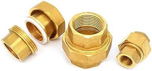 NPT Union <span class=keywords><strong>1</strong></span>/4 "hembra X <span class=keywords><strong>1</strong></span>/4" hembra Conector recto de instalación de tuberías de latón 1200psi - Product Image 5