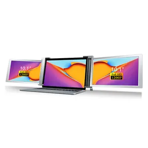 10.1 polegada 2 Dual Screen Display Monitor extensível Triscreen Laptop secundário triplo tela do computador adaptador
