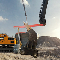 Vibro-déchiqueteur à dent unique de haute qualité et durable, accessoire d'excavatrice de 3 à 75 tonnes pour Hitachi, pour pièces de machines de construction