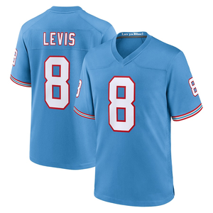 Op maat gemaakte geborduurde heren USA voetbaltenue, ademend, plus size, gepersonaliseerde naam en logo, blanco Tennessee polyester - Product Image 1